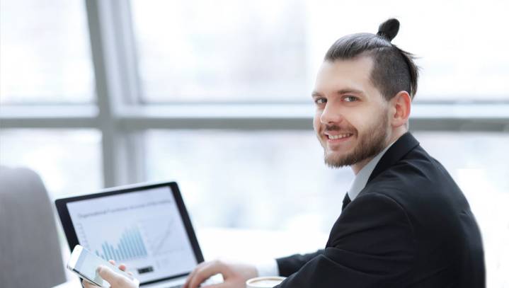 Man’s Attempt At Appearing Professional Ruined By Man Bun