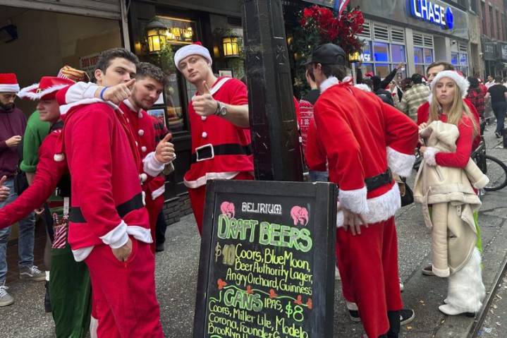 SantaCon is coming to town: When to expect Santa-suited revelers in your city