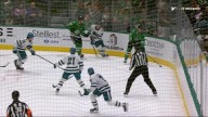 Rantanen has goal and 2 assists as Stars beat Sharks 4