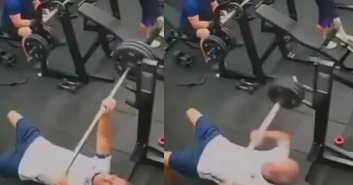 Impactante video: Hombre muere tras brutal accidente mientras hacía press de banca