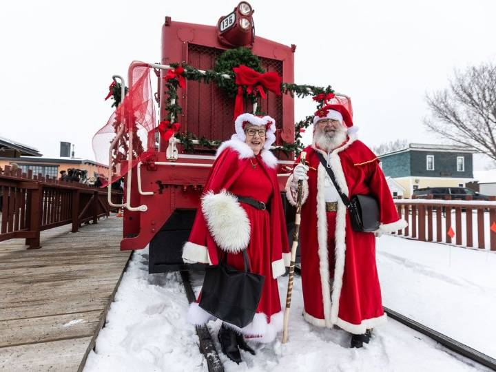 Heritage Park unveils holiday train led by restored locomotive