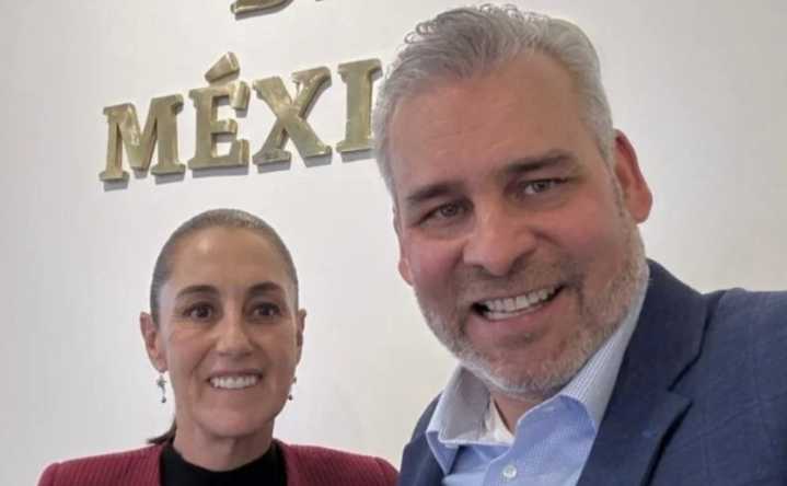 Sheinbaum recibe a Alfredo Ramírez Bedolla más de un mes después del asesinato de Carlos Manzo