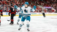Celebrini has 3 points, propels Sharks to win against Hurricanes