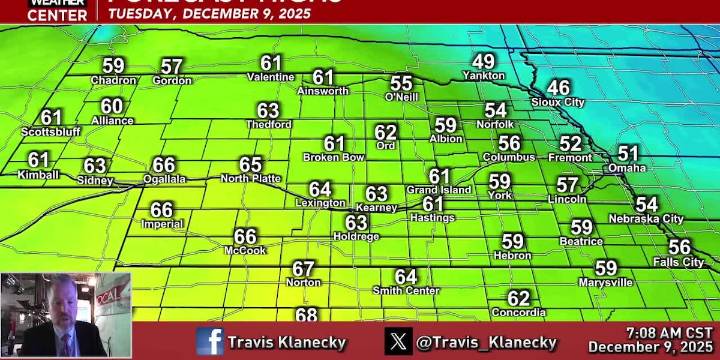 Temperatures soar today, ahead of a roller coaster ride of temperatures