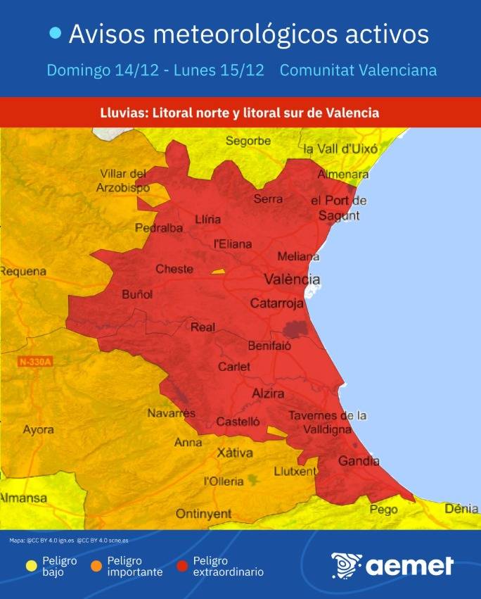 Protección Civil alerta por riesgo de inundación y fuertes lluvias para el Domingo 14 a partir de las 12:00 horas