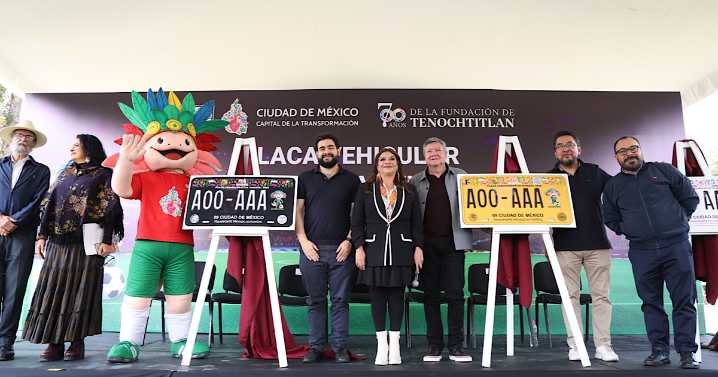 Brugada presenta Placa Vehicular Conmemorativa del Mundial 2026: ¿Cuántas habrá y cómo conseguirlas?