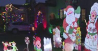 Alameda's Christmas Tree Lane lights up for annual holiday display