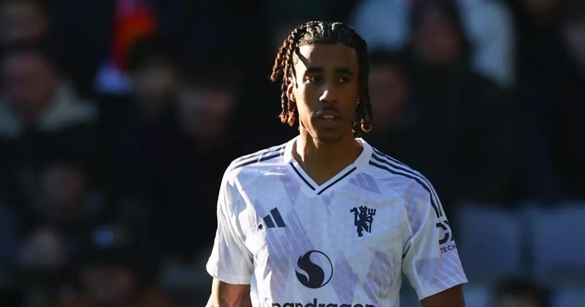 Leny Yoro supported by Man United players after 'challenging' Crystal Palace message