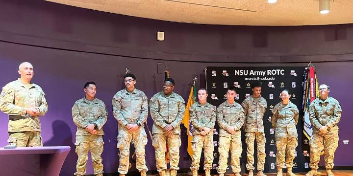 NSU ROTC honors cadets during Fall 2025 awards program