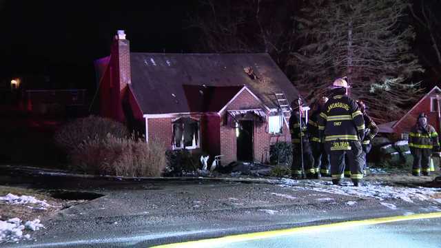 House damaged by fire in McMurray, Washington County