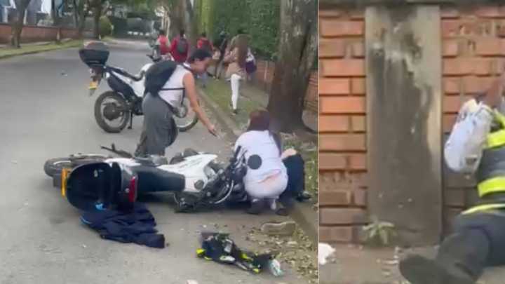 Motociclista murió luego de accidente que habría sido provocado por un agente de Tránsito en medio de operativo en Cali
