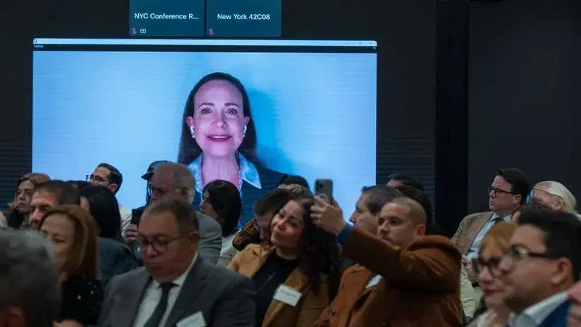 Cancelan la rueda de prensa con María Corina Machado en el Instituto Nobel de Oslo