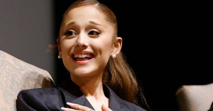 Ariana Grande Becomes Naomi Campbell in Givenchy Suit & Bra
