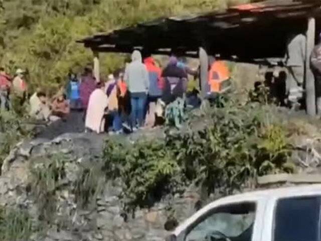 Tres mineros atrapados tras derrumbe de socavón en Cajamarca: se desconoce sus estados de salud