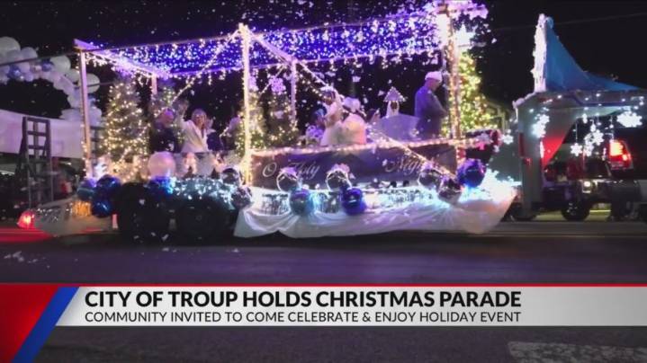 Santa's back in town for annual Troup Christmas parade