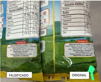 Invima alerta sobre falsificación de leche en polvo Induleche y advierte riesgo para la salud