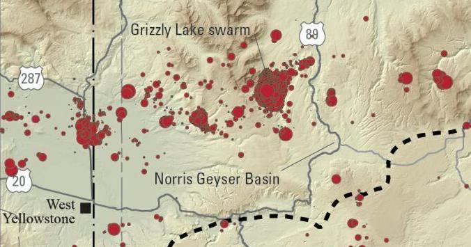 Yellowstone earthquake patterns tracked over long periods link swarms