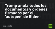 Trump anula todos los documentos y órdenes firmados por el 'autopen' de Biden