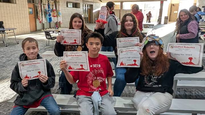 The Detroit Lakes Unified Robotics Team Takes First Place in Minnesota Competition