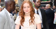 Sadie Sink Is a Peach in Strapless Dress for Armani Beauty