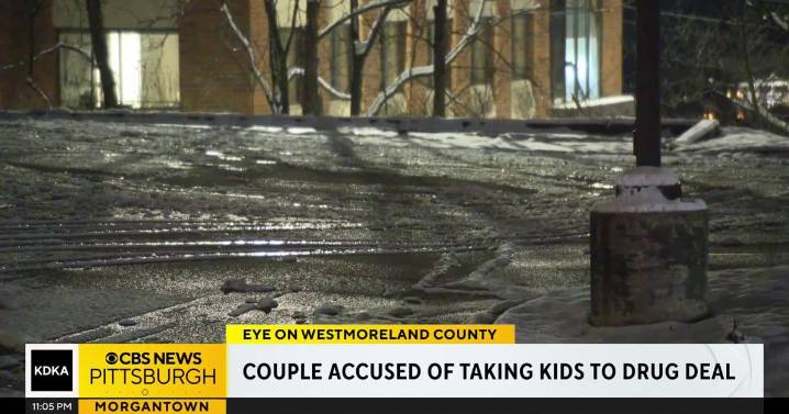 Couple accused of bringing children with them to drug deal