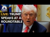 LIVE: President Trump participates in a roundtable in the Cabinet Room