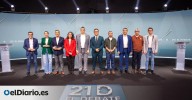 La "conga electoral" de María Guardiola: más candidatos que ideas en el primer debate en Extremadura