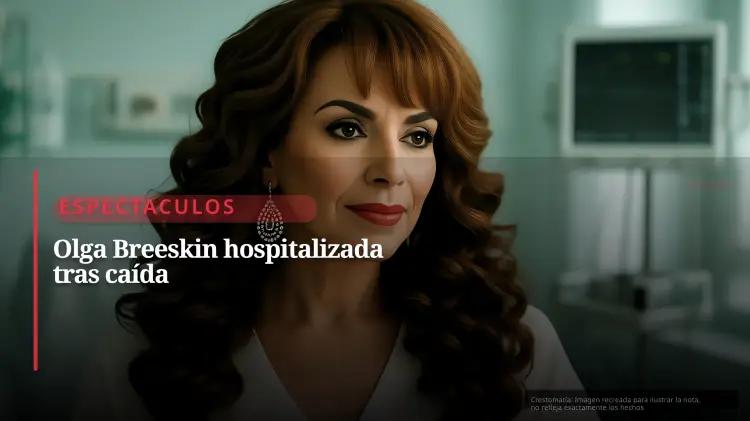 Olga Breeskin se hospitaliza tras caída en su hogar y se recupera sin lesiones graves