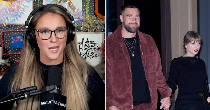Kylie Kelce Reacts To Travis Saying He & Taylor Swift Never Fight