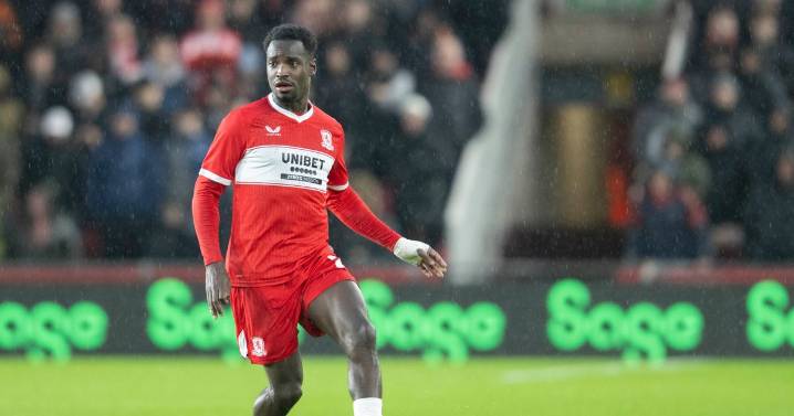 Alex Bangura reacts after long-awaited Middlesbrough return with team