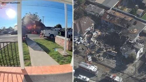 6 injured after damaged gas line causes massive building explosion and fire in Hayward: officials