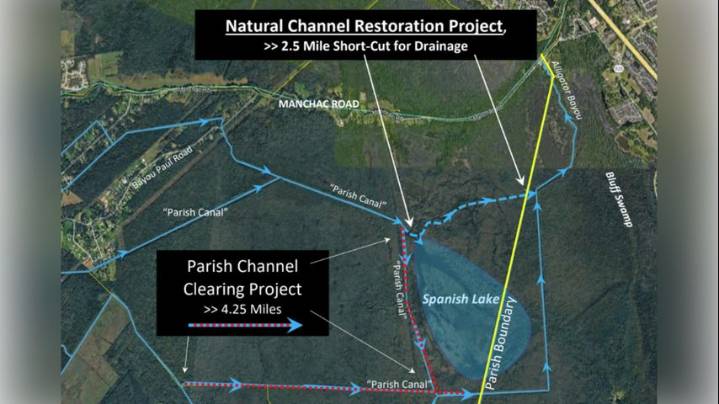 Iberville Parish government launches Bayou Paul Restoration Project to lower flood risks in the area