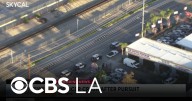 Suspect flees after crashing into LAPD car during pursuit in Pacoima