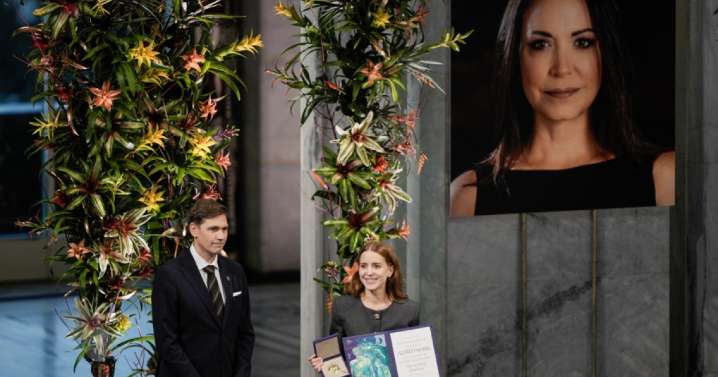 María Corina Machado dedica el Nobel de la Paz a los venezolanos y a los líderes que la apoyaron