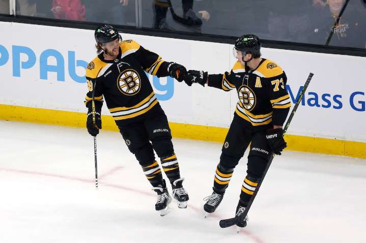 Bruins star lost ‘close to 20 pounds’ after nasty injury