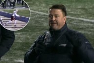 James Madison AD gets on microphone to stop fans from throwing snowballs