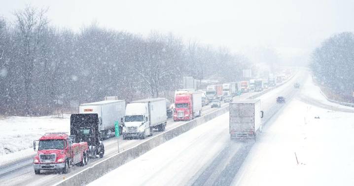 Photos of the first major winter storm blanketing the Northeast