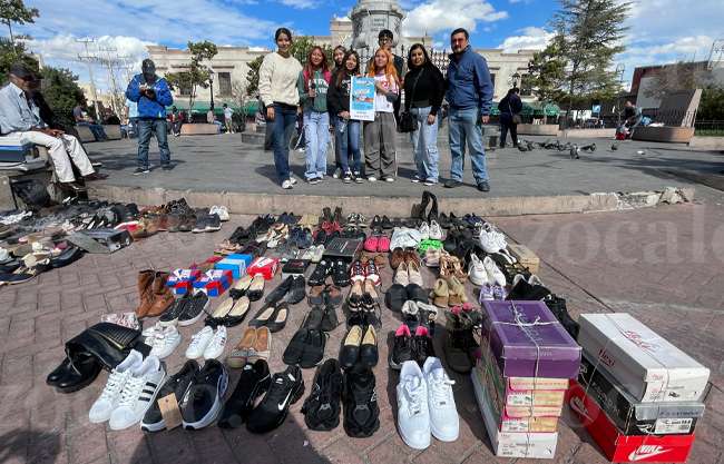 “Amigos del Migrante” recolectan zapatos para personas migrantes