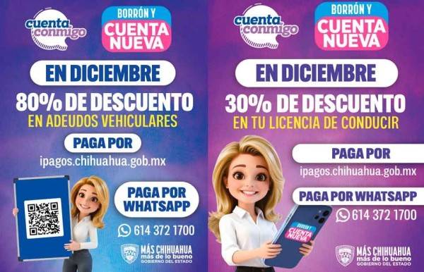 Invitan a aprovechar descuentos por Borrón y Cuenta Nueva durante diciembre