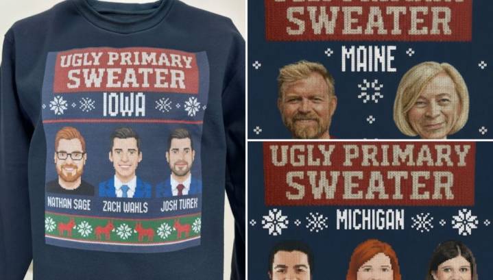 NRSC trolls Dem candidates with ‘ugly primary sweater’ merch