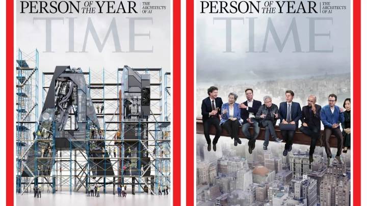 Internet reacts to architects of AI being named Times 2025 Person of the Year