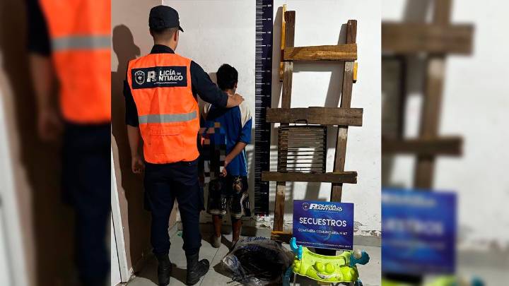 Cayó un joven cuando robaba elementos de una casa en La Banda