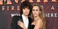 Miley Cyrus and Maxx Morando at 'Avatar: Fire and Ash' Premiere