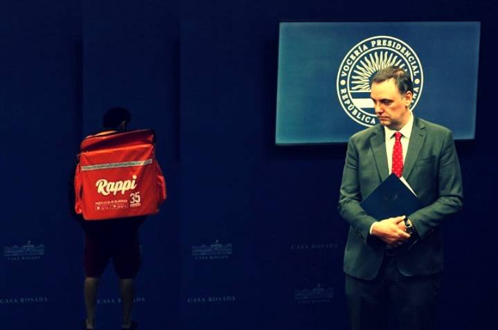 El vago de Adorni fundó un sindicato de repartidores y ahora no los considera trabajadores