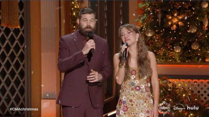 Lauren Daigle and Jordan Davis debut as hosts on 'CMA Country Christmas' from Nashville