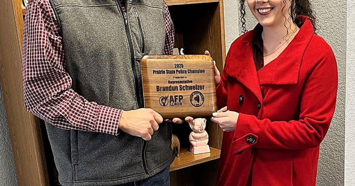 State Rep. Brandun Schweizer named Prairie State Policy Champion