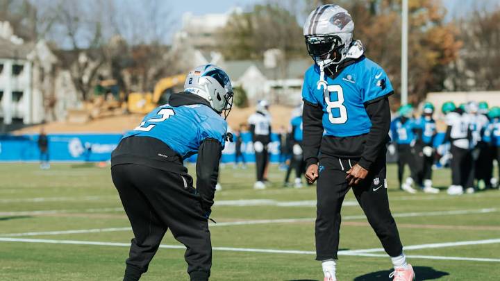 Friday corner drills increasing competition, red zone defense, and trash talk for the Panthers