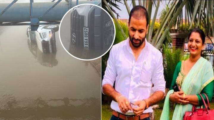 School teacher couple killed as car plunges into canal amid dense fog in Moga