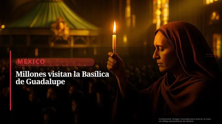 8 millones de peregrinos agolpan la Basílica de Guadalupe en diciembre