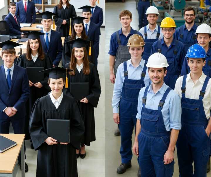 Hay un exceso de graduados universitarios y escasez de técnicos